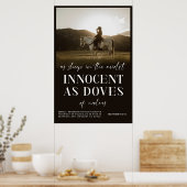 Western Christlich Poster, Matthew Bible Verse Poster (Küche)