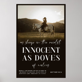 Western Christlich Poster, Matthew Bible Verse Poster