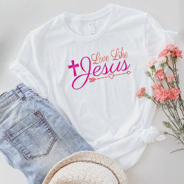 Western Christliches Shirt, Liebe wie Jesus T-Shirt