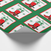 Western Christmas Cowboy Boot Geschenkpapier (Ecke)