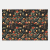 Western Christmas Cowboy Cactus Moody Geschenkpapier Set (Vorderseite 2)