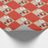 Western Christmas Cowboy Santa Geschenkpapier (Ecke)