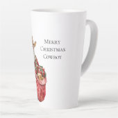 Western Christmas Cowboy Santa Milchtasse (Rechte Ecke)