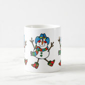 Western Christmas Cowboy Snowman mit Hut Kaffeetasse (Mittel)