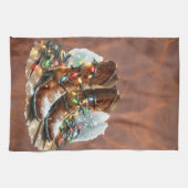 Western Christmas  Geschirrtuch (Horizontal)