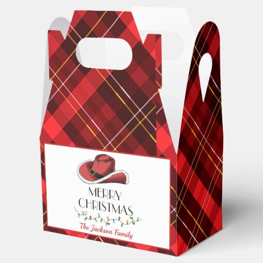 Western Christmas Hat Party Geschenkschachtel (Geöffnet)