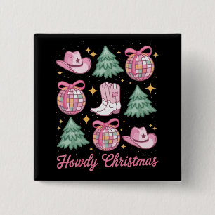 Western Christmas Kokette Howd Mädchenstiefel Hut  Button