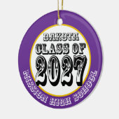 Western Class of 2027 Photo Graduation Keramik Ornament (Links)