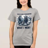 Western Companion Tri-Blend Shirt (Vorderseite)