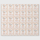 Western Coquette Cowgirl 1st Birthday Cute Pink Geschenkpapier (Flach)