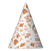 Western Coquette Cowgirl 1st Birthday Cute Pink Partyhütchen (Links)