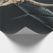 Western Country Beige Grau Rustikale Bullkuhschäde Geschenkpapier (Ecke)