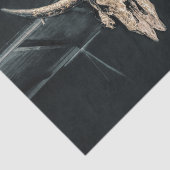 Western Country Beige Grau Rustikale Bullkuhschäde Seidenpapier (Ausschnitt)