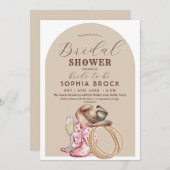 Western Country Bridal Shower Einladung (Vorne/Hinten)