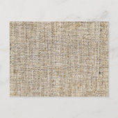 Western Country Burlap Sonnenblume Hochzeit vielen Postkarte (Rückseite)