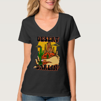 Western Country Cactus Desert Darlin Cowgirl Rodeo T-Shirt