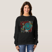 Western Country Christmas Joy Buffalo Turquoise Co Sweatshirt (Vorne ganz)
