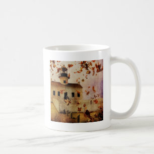 Western Country Church Kapelle Herbst Blätter Herb Kaffeetasse