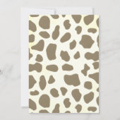 Western Country Cowboy Babydusche Einladung (Rückseite)