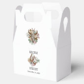 Western Country Cowboy Boho Kuh Skull Hochzeit Geschenkschachtel (Geöffnet)