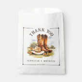 Western Country Cowboy Boots Rustikale Gefälligkei Geschenktütchen (Vorderseite)