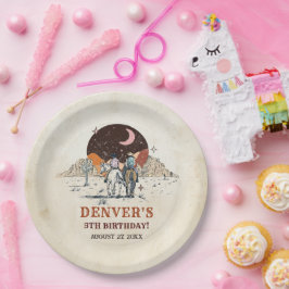 Western Country Cowboy Rodeo Geburtstagsparty Papi Pappteller