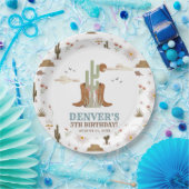 Western Country Cowboy Rodeo Geburtstagsparty Pappteller (Party)