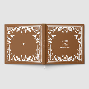 Western Country Cowboy Rustikale Hochzeit Gästebuch
