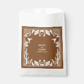 Western Country Cowboy Rustikale Hochzeit Geschenktütchen (Vorderseite)