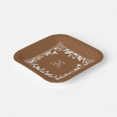 Western Country Cowboy Rustikale Hochzeit Pappteller (Gewinkelt)