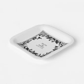 Western Country Cowboy Rustikale Hochzeit Pappteller (Gewinkelt)