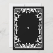 Western Country Cowboy Rustikale Hochzeit Save The Date (Rückseite)