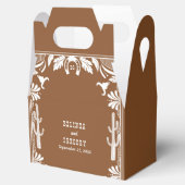 Western Country Cowboy Rustikale Hochzeit Willkomm Geschenkschachtel (Geöffnet)