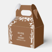 Western Country Cowboy Rustikale Hochzeit Willkomm Geschenkschachtel (Vorderseite)