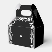 Western Country Cowboy Rustikale Hochzeit Willkomm Geschenkschachtel (Rückseite)