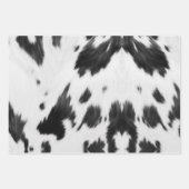 Western Country Cowboy Schwarz-weiße Kuh drucken Geschenkpapier Set (Vorderseite)