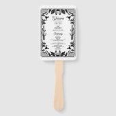 Western Country Cowboy Wedding Order of Service Fächer (Vorderseite)