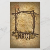 Western Country Cowboy-Zweige Briefpapier (Vorderseite)