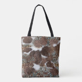 Western Country Cowgirl Cowhide Brown Leather Name Tasche (Rückseite)