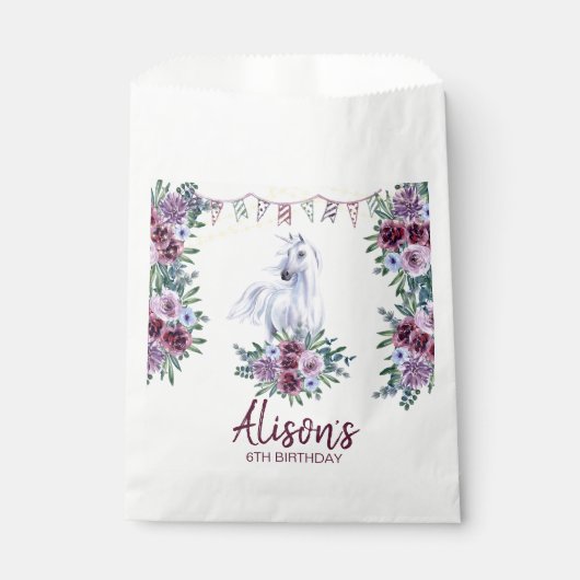 Western Country Cowgirl Rodeo Birthday Geschenktütchen (Vorderseite)