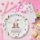 Western Country Cowgirl Rodeo Geburtstagsparty Pappteller (Party)