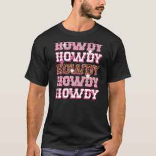 Western Country Cowgirl Rodeo Horse Girl Howdy Cac T-Shirt