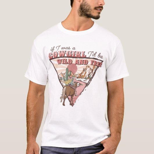 Western Country Cowgirl T-Shirt (Vorderseite)