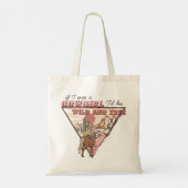 Western Country Cowgirl Tragetasche (Rückseite)