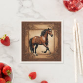 Western Country Equine Reitpferd Party Serviette (Beispiel)