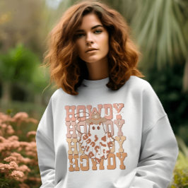 Western Country Ghost Howdy Cowboy Halloween Sweatshirt