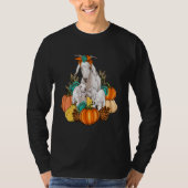 Western Country Goat Family Fall Pumpkin Fall Autu T-Shirt (Vorderseite)