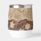 Western Country Leather n Lace Initial (Links)