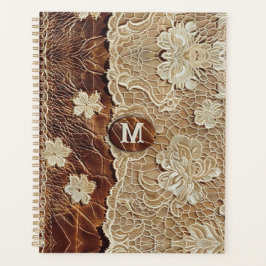 Western Country Leather n Lace Initial Planer