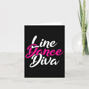 Western Country Line Tanz Diva Frauen Geschenklini Karte